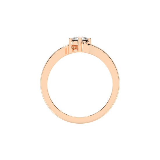 Brilluxe Braided Round Cut Classic Lab Diamond Ring