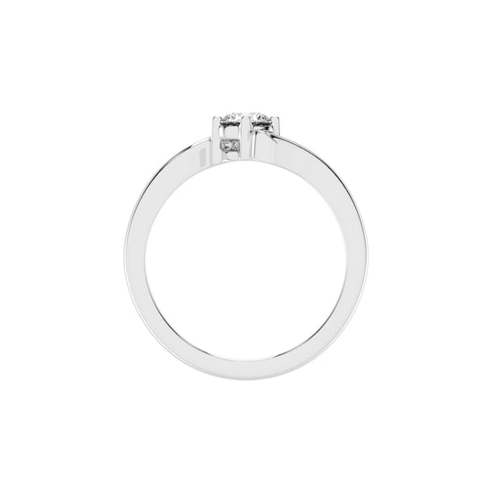 Brilluxe Braided Round Cut Classic Lab Diamond Ring