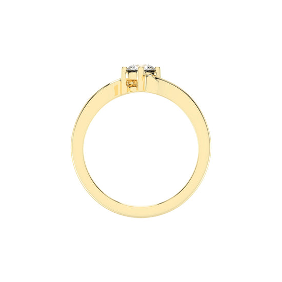 Brilluxe Braided Round Cut Classic Lab Diamond Ring