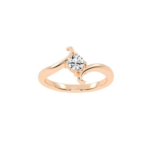 Brilluxe Braided Round Cut Classic Lab Diamond Ring