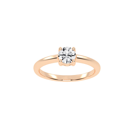 Soliturella Round Cut Solitaire Lab Diamond Ring