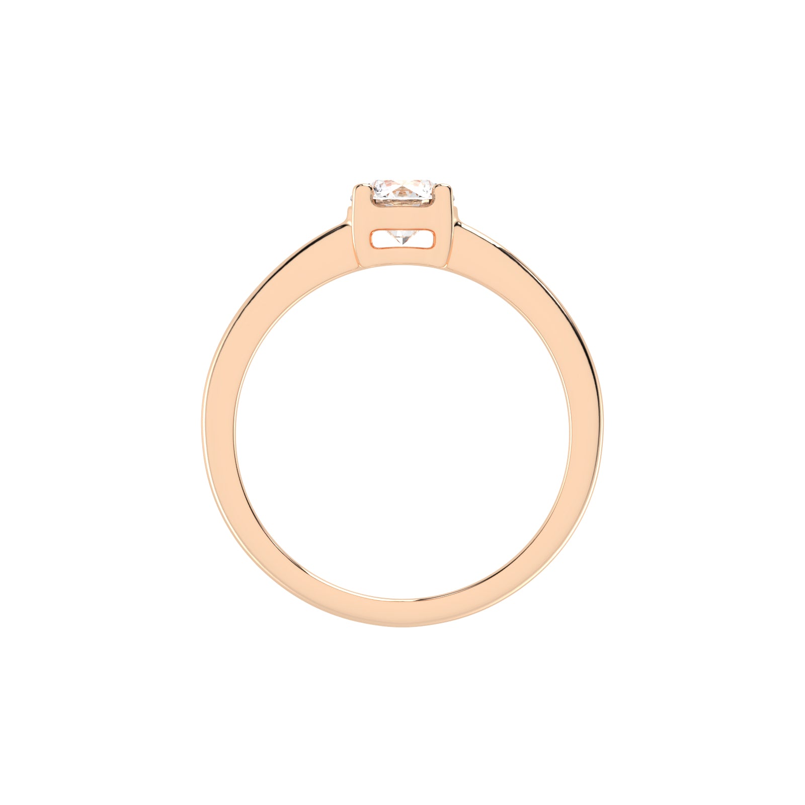 Soliturella Round Cut Solitaire Lab Diamond Ring