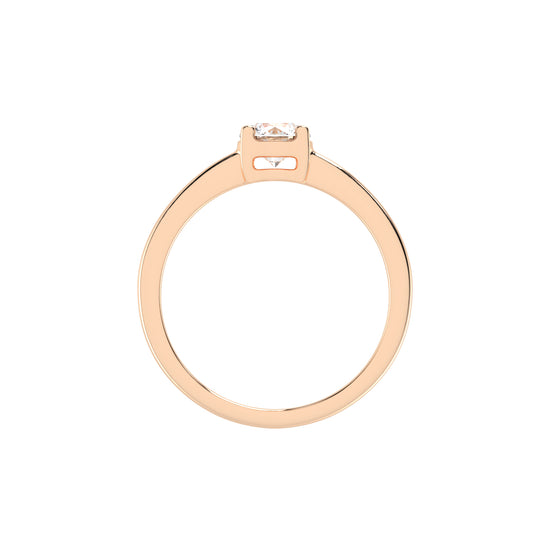Soliturella Round Cut Solitaire Lab Diamond Ring