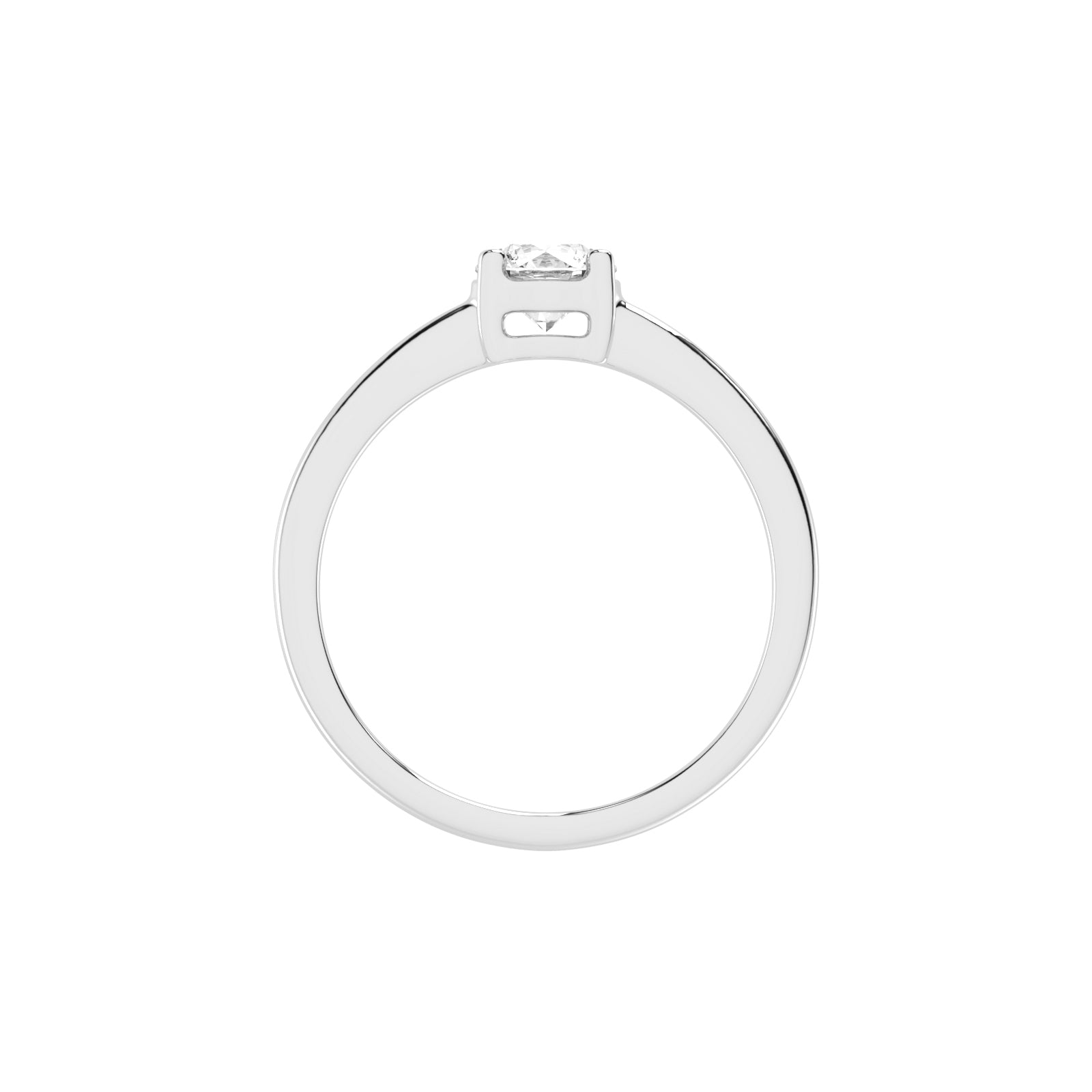 Soliturella Round Cut Solitaire Lab Diamond Ring