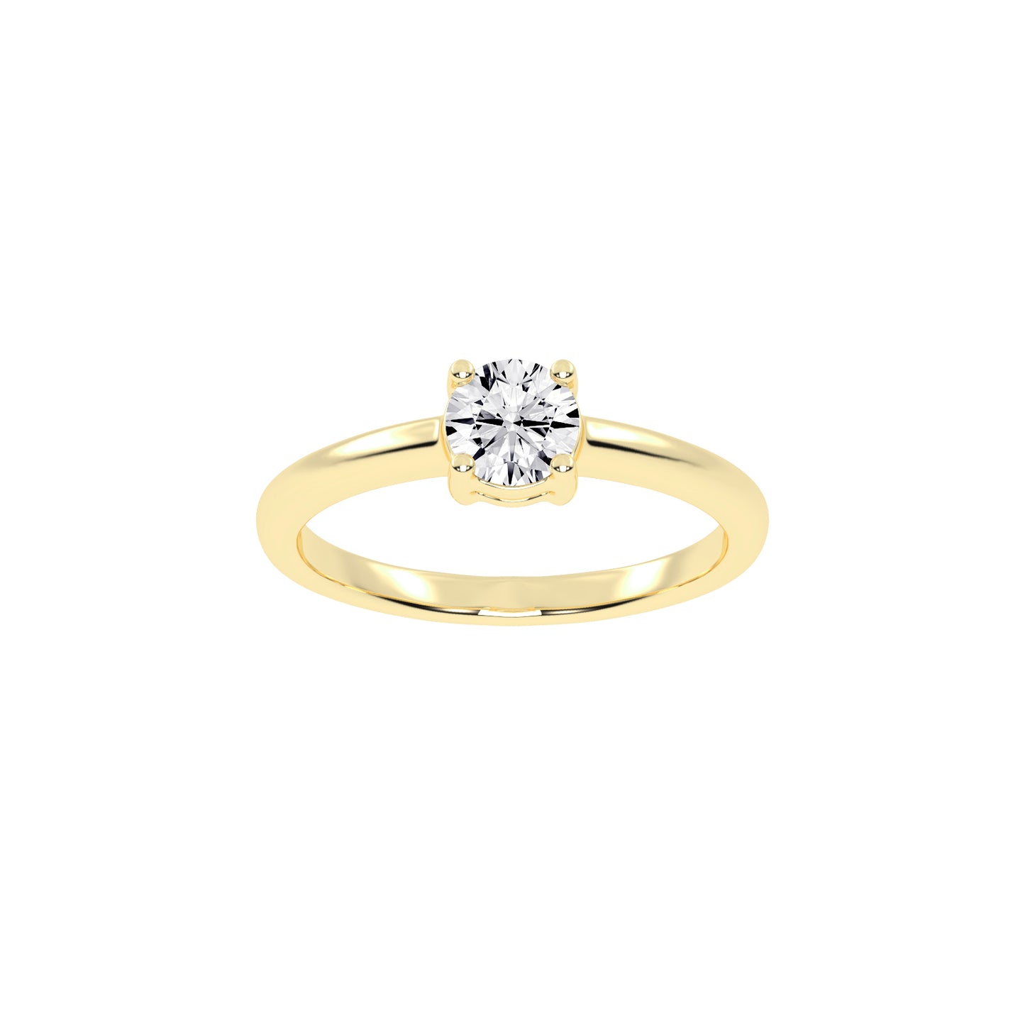 Soliturella Round Cut Solitaire Lab Diamond Ring