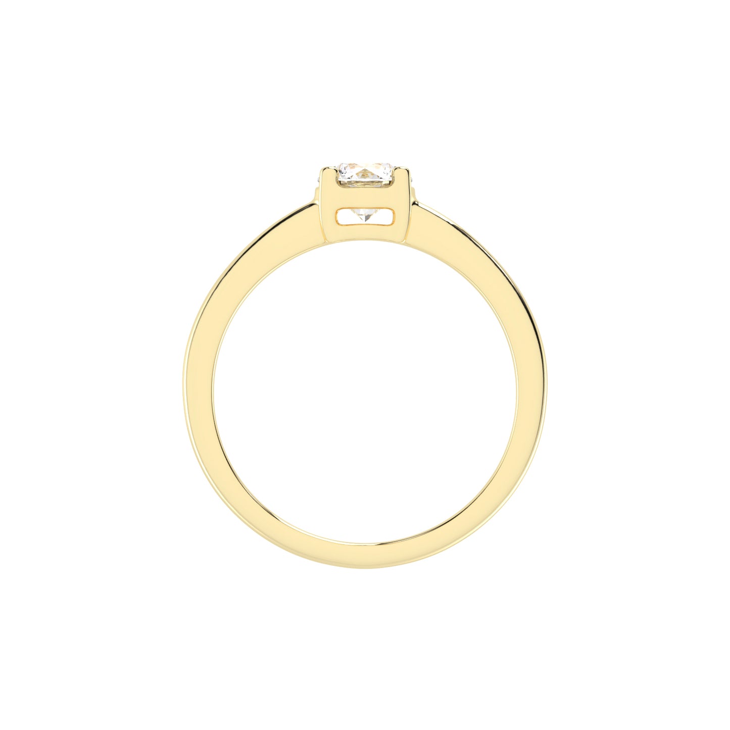 Soliturella Round Cut Solitaire Lab Diamond Ring
