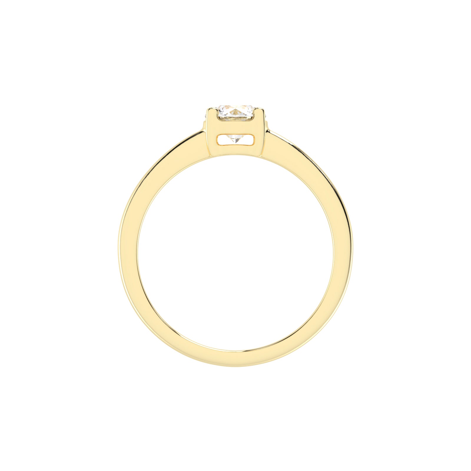 Soliturella Round Cut Solitaire Lab Diamond Ring