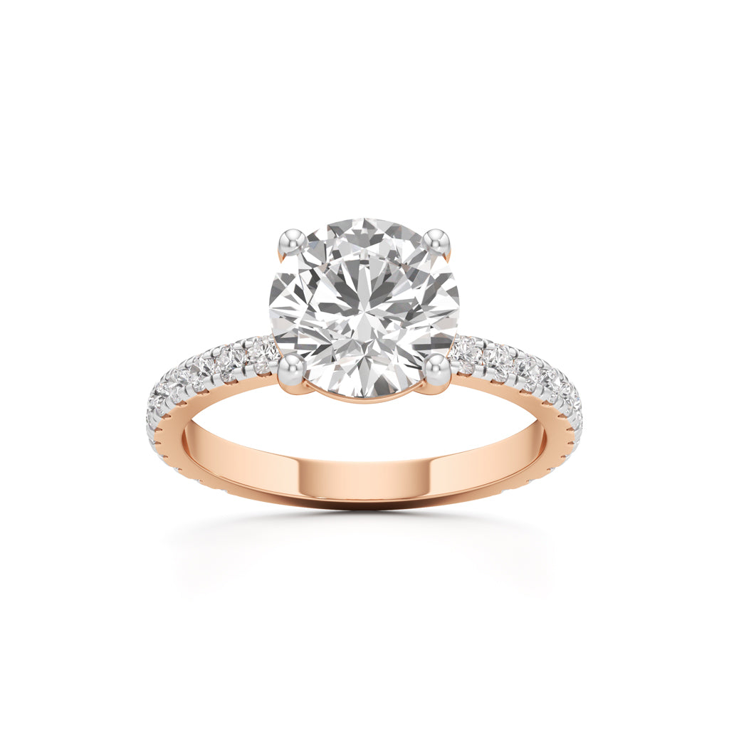 Elysian Crown Solitaire Ring