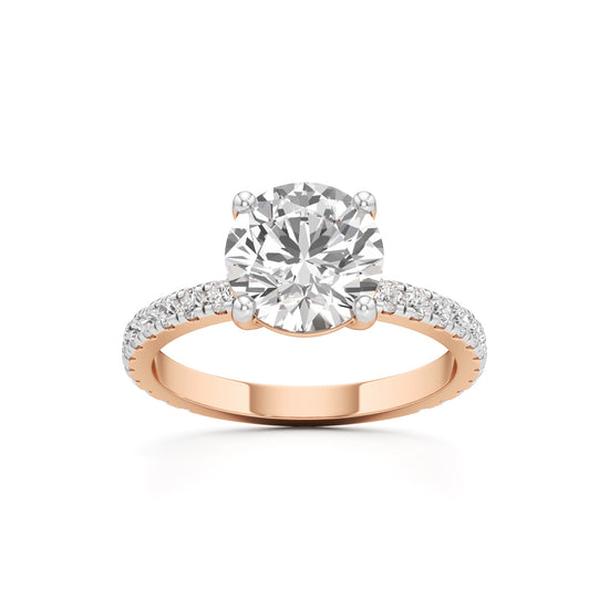 Elysian Crown Solitaire Ring