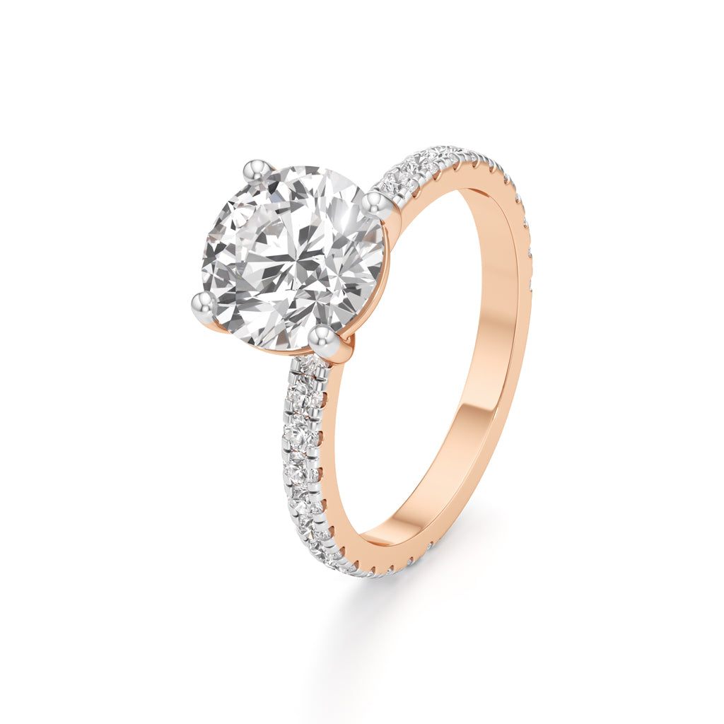 Elysian Crown Solitaire Ring