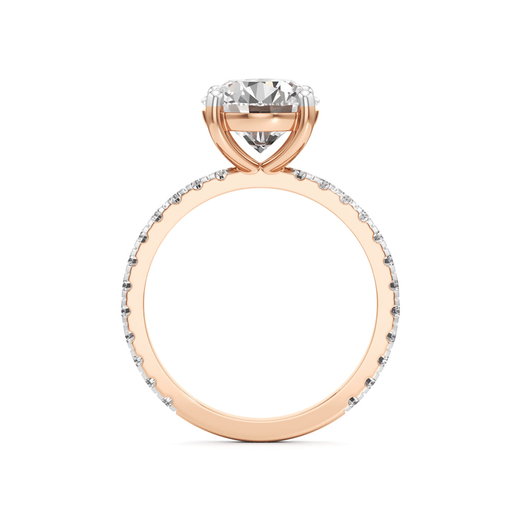 Elysian Crown Solitaire Ring
