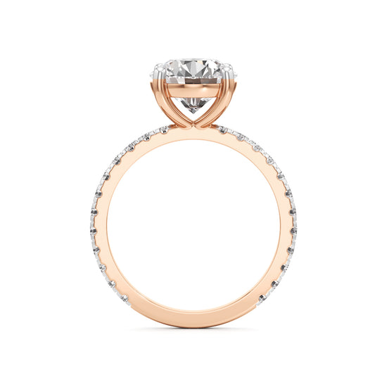 Elysian Crown Solitaire Ring