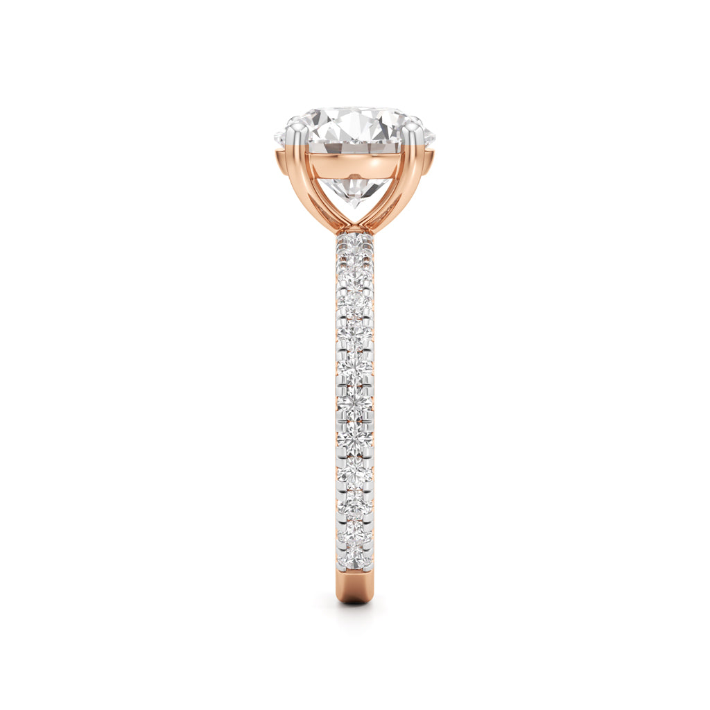 Elysian Crown Solitaire Ring