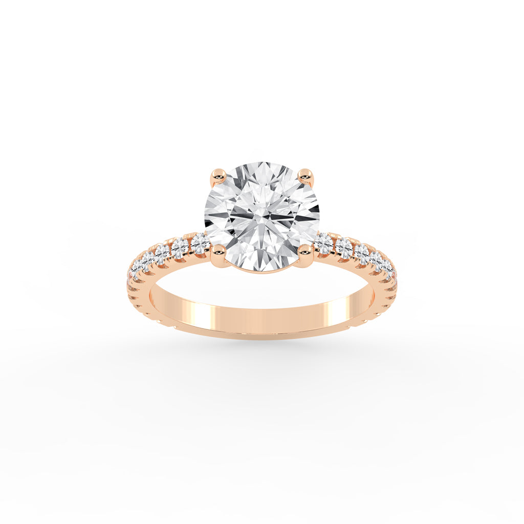 Elysian Crown Solitaire Ring