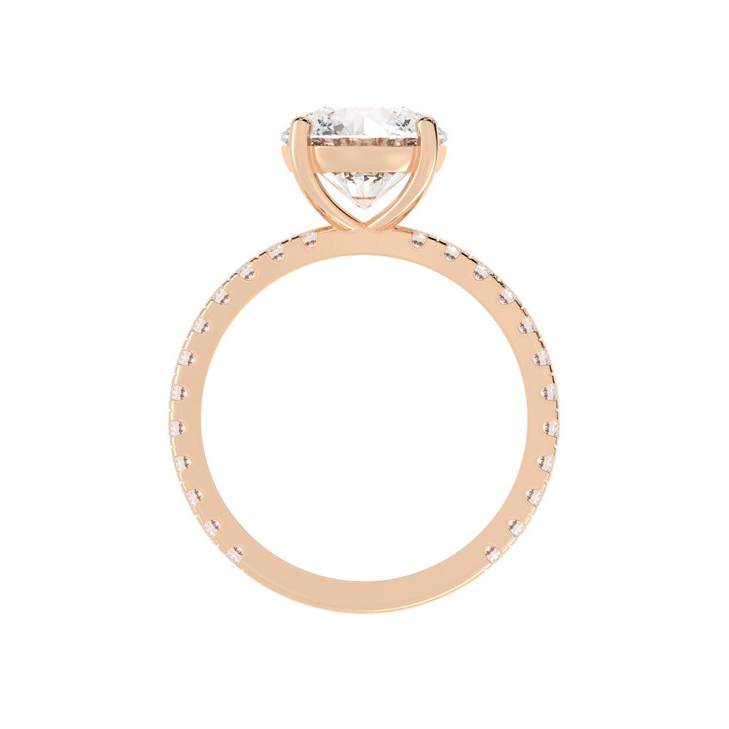 Elysian Crown Solitaire Ring