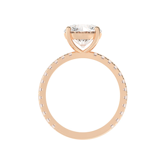 Elysian Crown Solitaire Ring