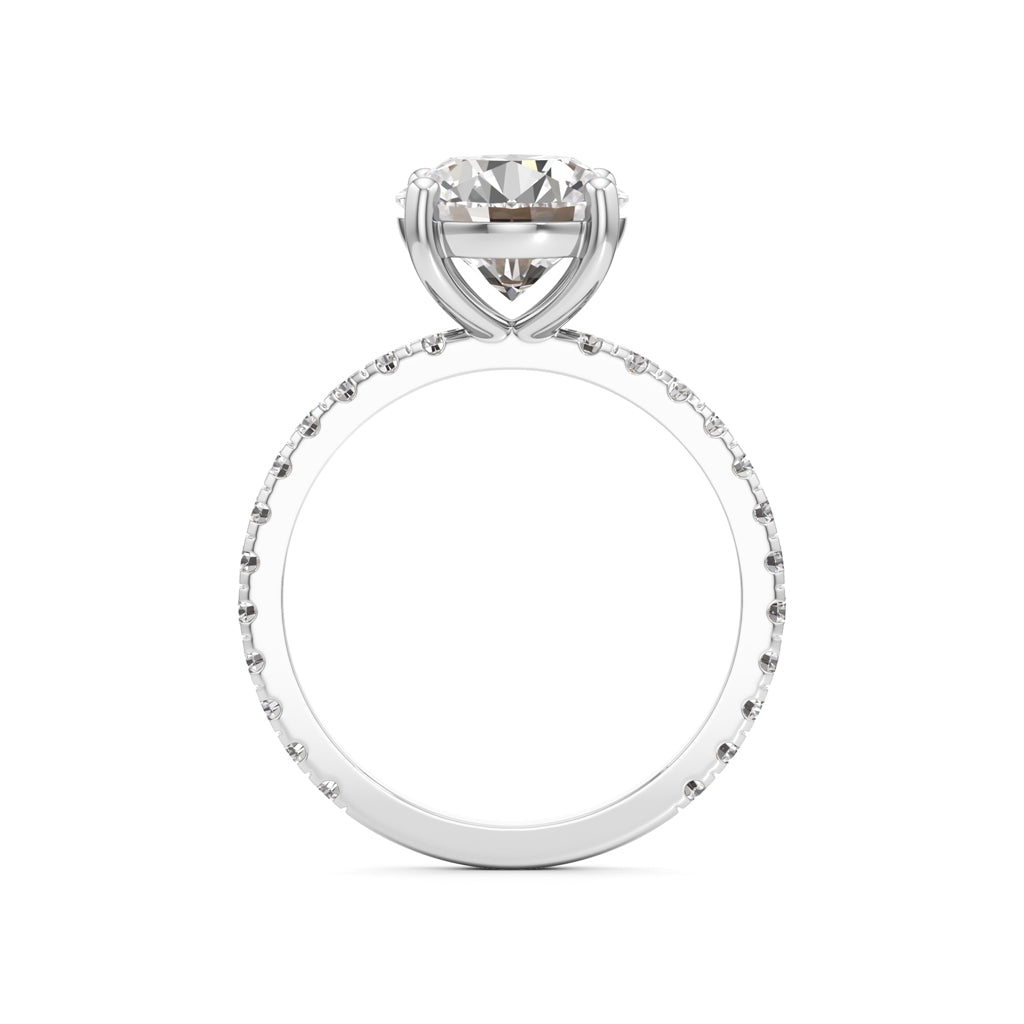 Elysian Crown Solitaire Ring