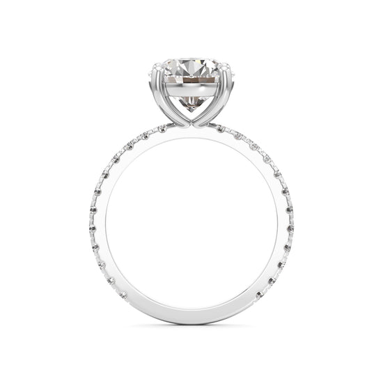 Elysian Crown Solitaire Ring