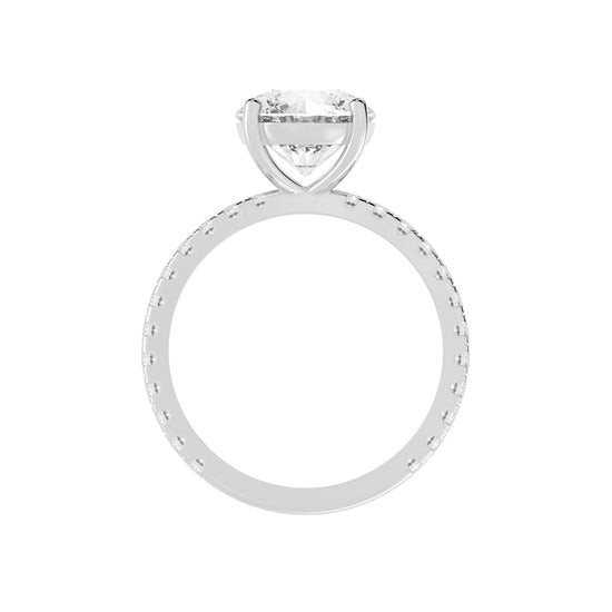 Elysian Crown Solitaire Ring