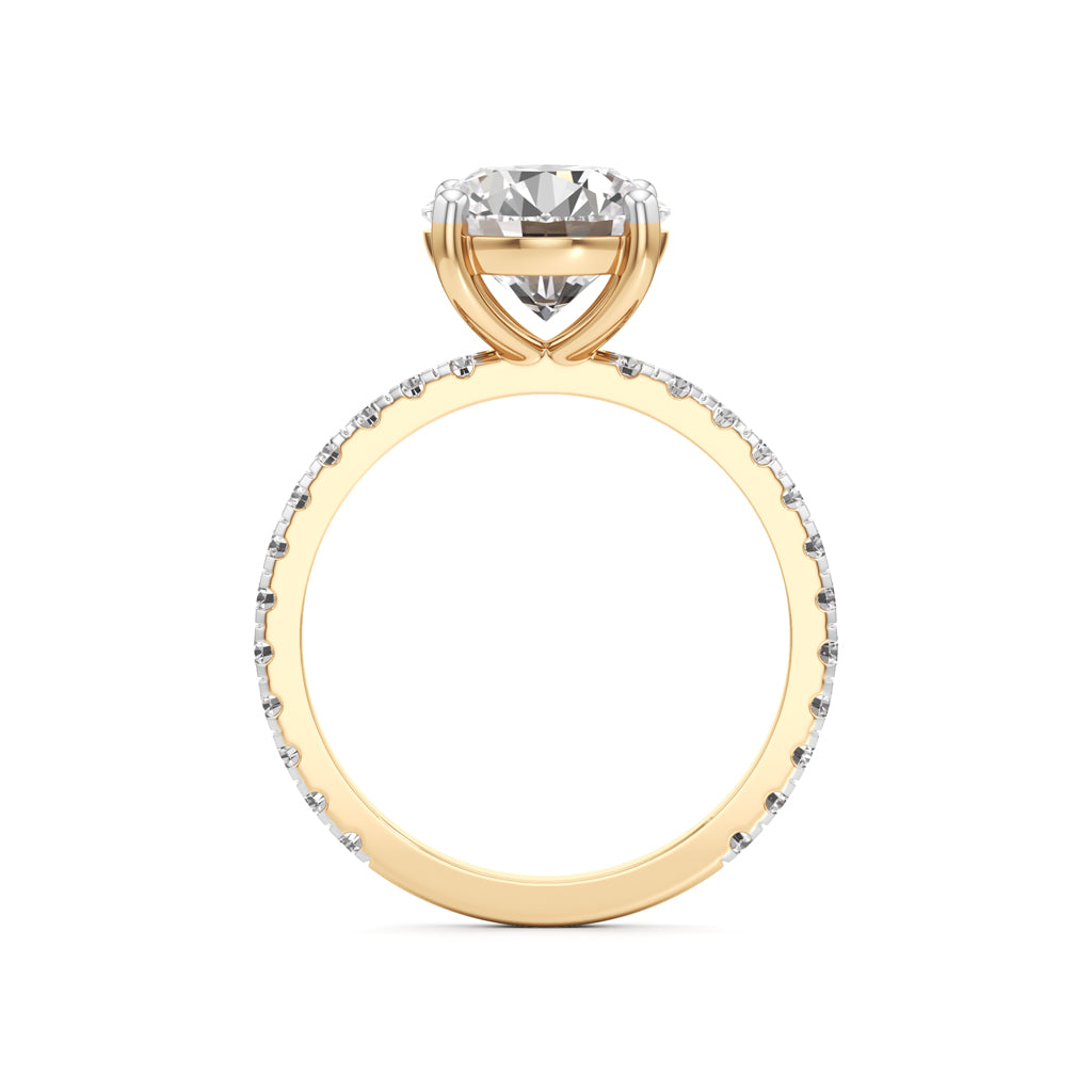 Elysian Crown Solitaire Ring