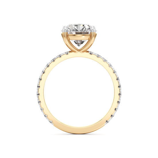 Elysian Crown Solitaire Ring