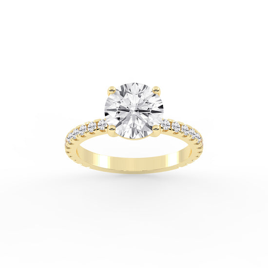 Elysian Crown Solitaire Ring