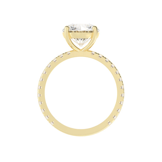 Elysian Crown Solitaire Ring