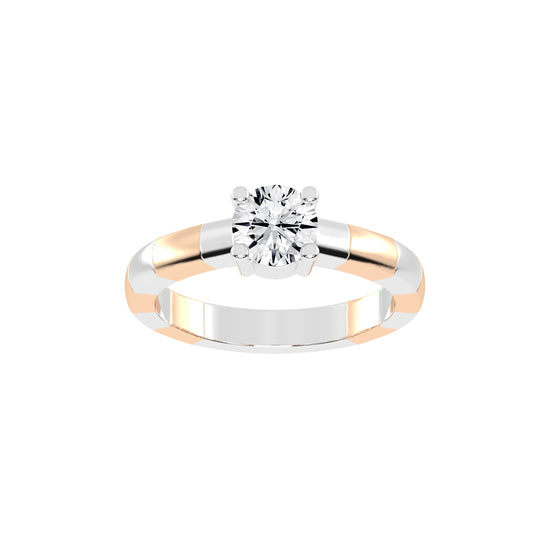Soliare Channel Round Cut Solitaire Lab Diamond Ring