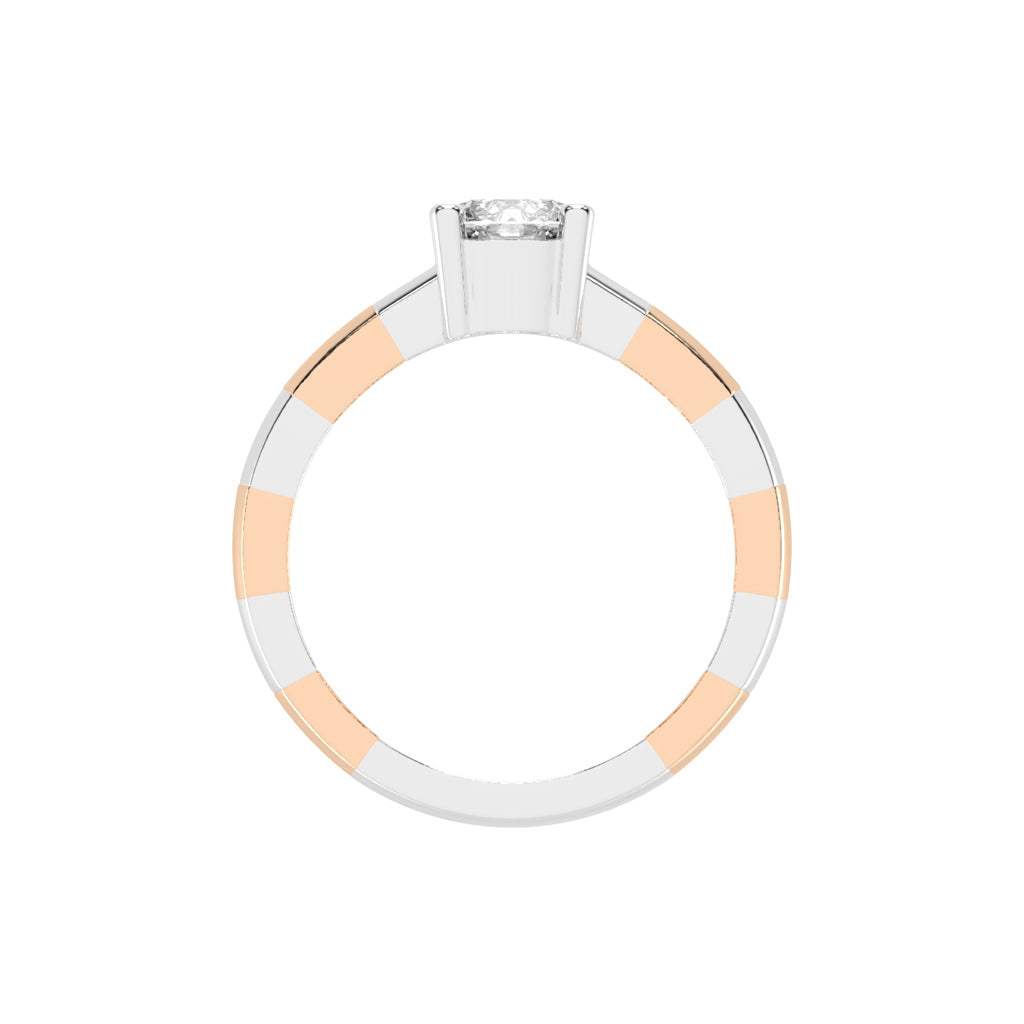 Soliare Channel Round Cut Solitaire Lab Diamond Ring