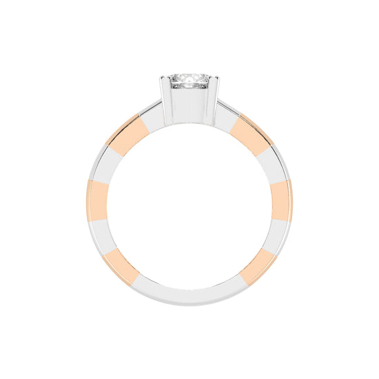 Soliare Channel Round Cut Solitaire Lab Diamond Ring