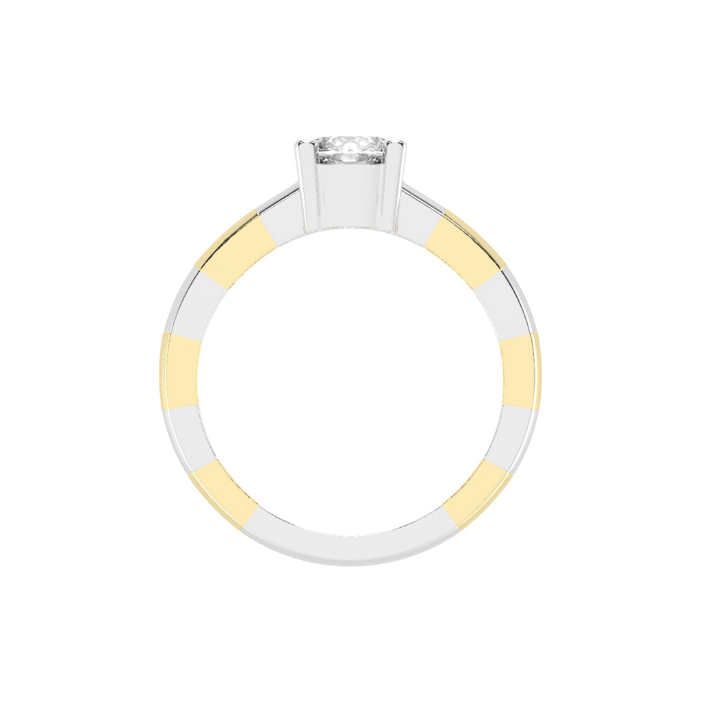 Soliare Channel Round Cut Solitaire Lab Diamond Ring
