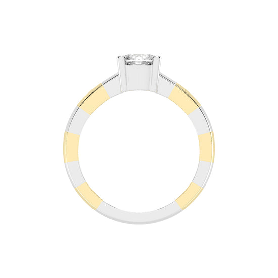 Soliare Channel Round Cut Solitaire Lab Diamond Ring