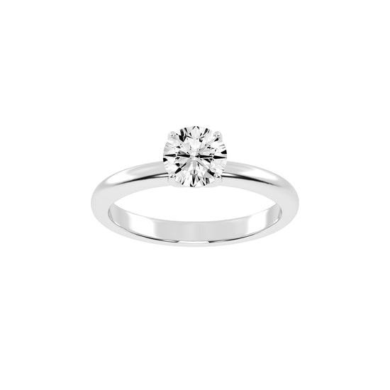 Classic Round Solitaire Engagement Ring
