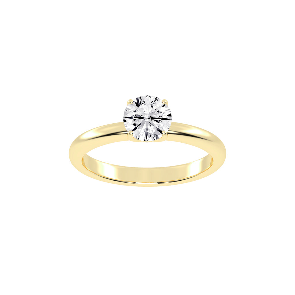 Classic Round Solitaire Engagement Ring