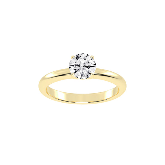 Classic Round Solitaire Engagement Ring