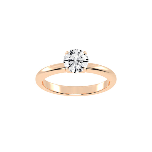 Classic Round Solitaire Engagement Ring