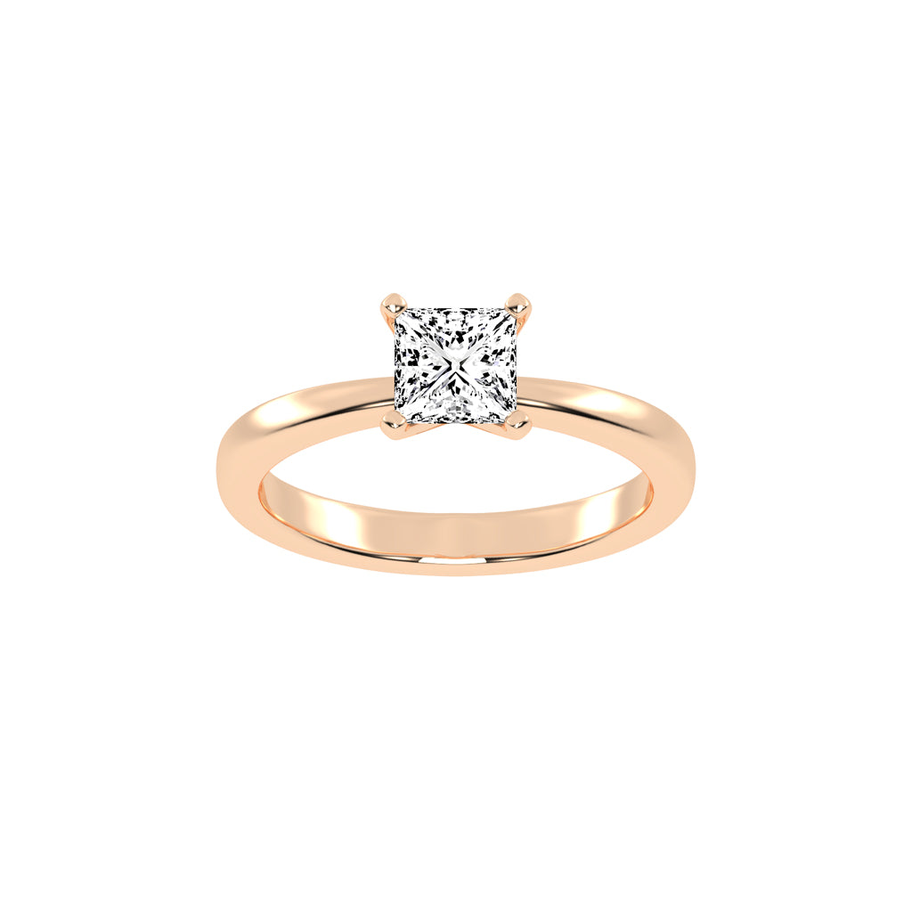 Solien Princes Cut Solitaire Lab Diamond Ring