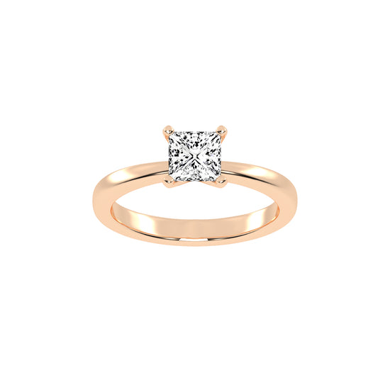 Solien Princes Cut Solitaire Lab Diamond Ring