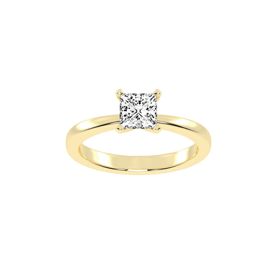Solien Princes Cut Solitaire Lab Diamond Ring
