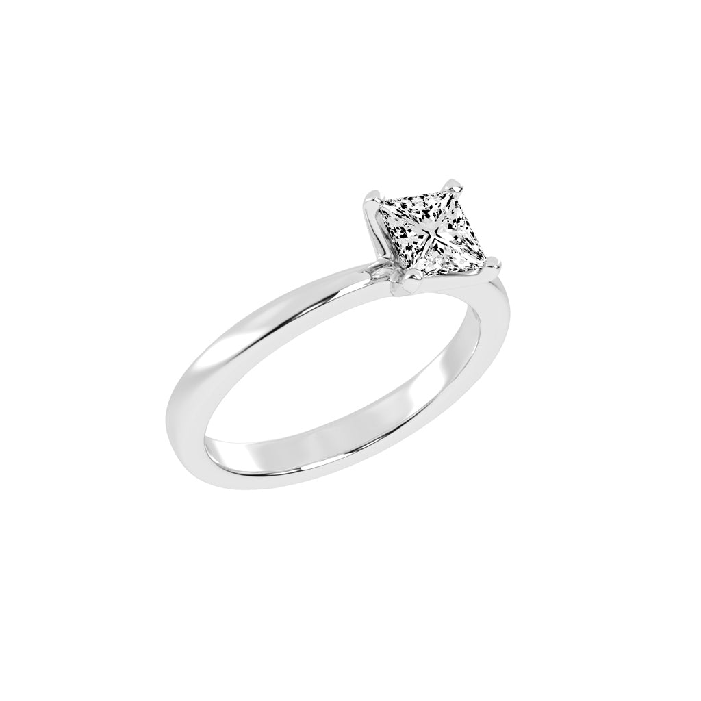 Solien Princes Cut Solitaire Lab Diamond Ring
