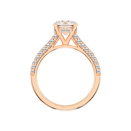 Truevow  Round Cut Engagement Lab Diamond Ring