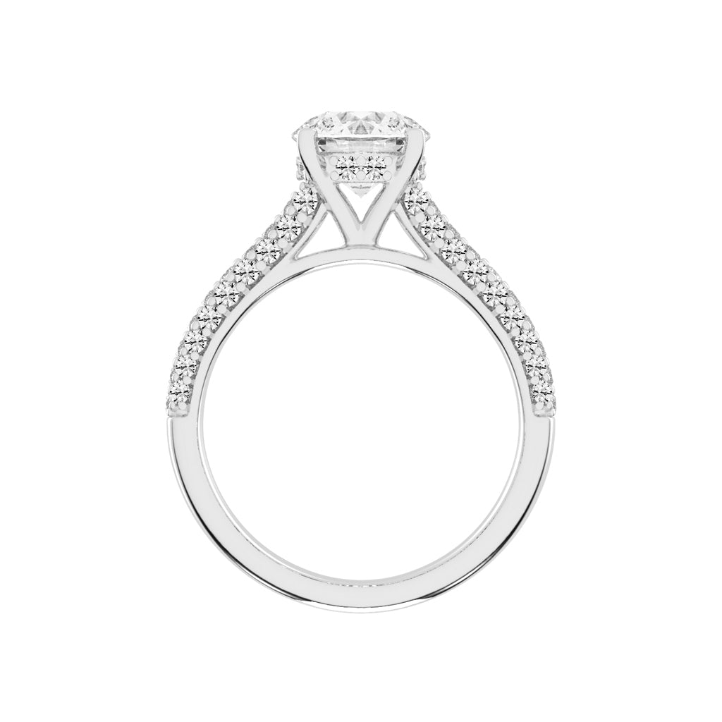 Truevow  Round Cut Engagement Lab Diamond Ring