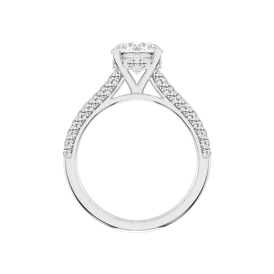 Truevow  Round Cut Engagement Lab Diamond Ring