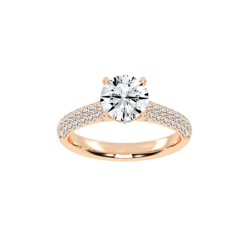 Truevow  Round Cut Engagement Lab Diamond Ring