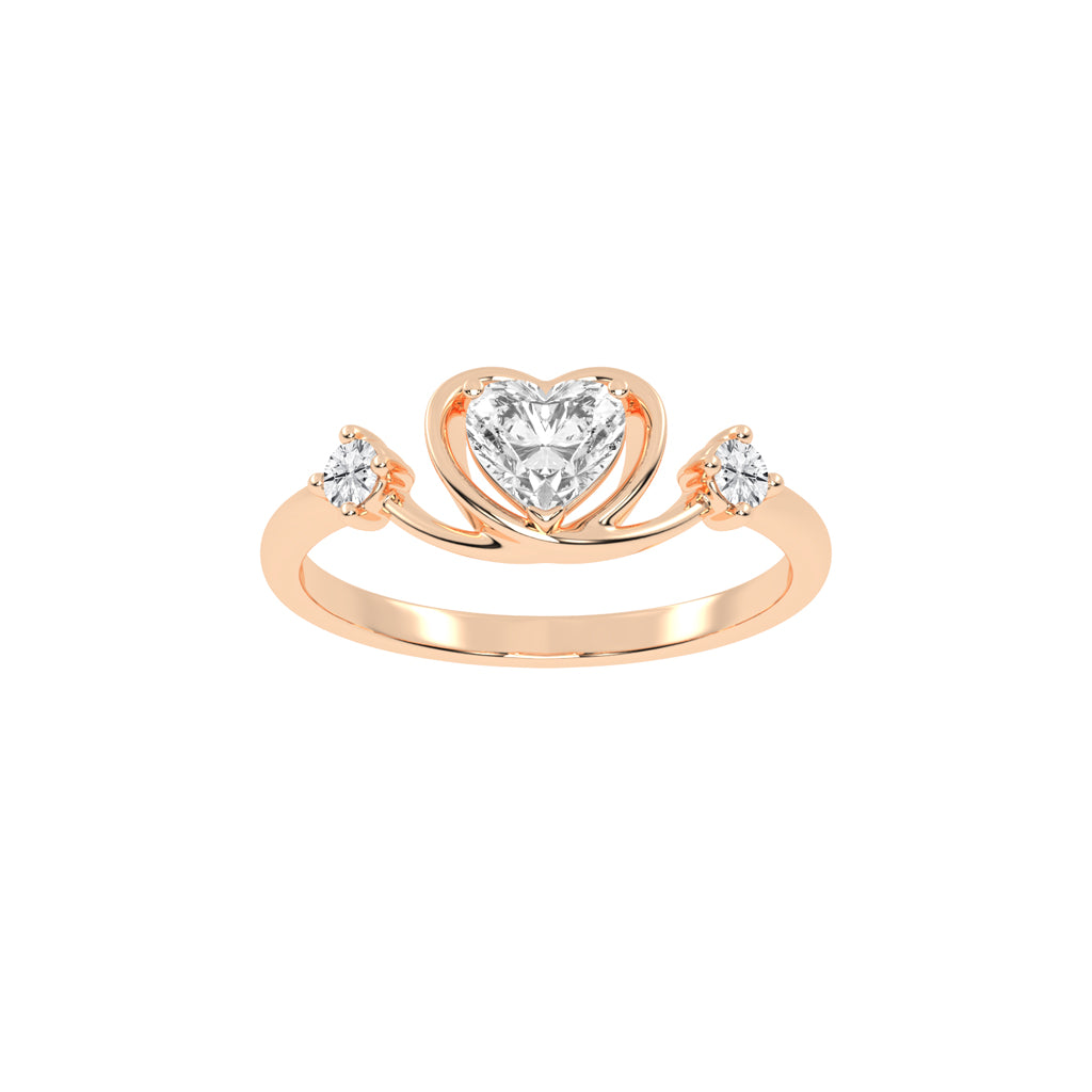 Crowned Heart Promise Ring
