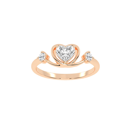 Crowned Heart Promise Ring