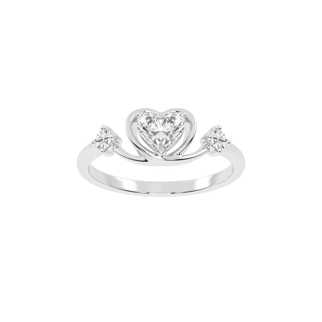 Crowned Heart Promise Ring