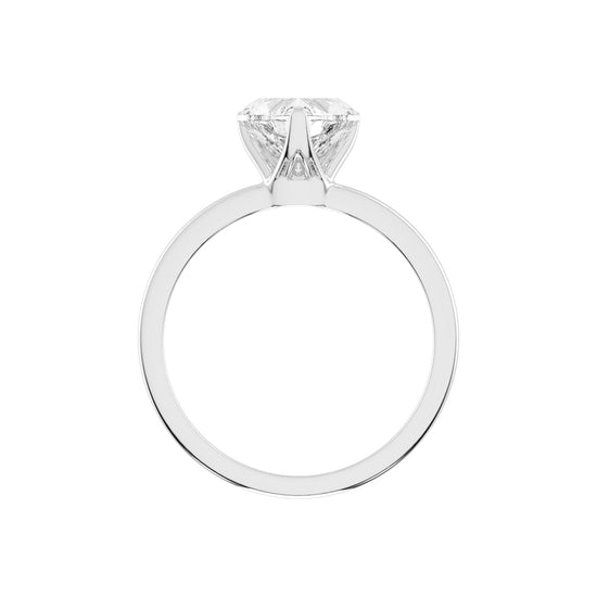 Amora Heart Solitaire Lab Diamond Ring