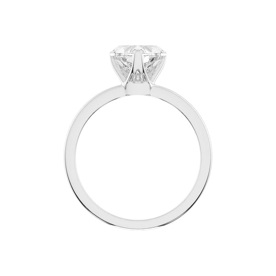 Amora Heart Solitaire Lab Diamond Ring