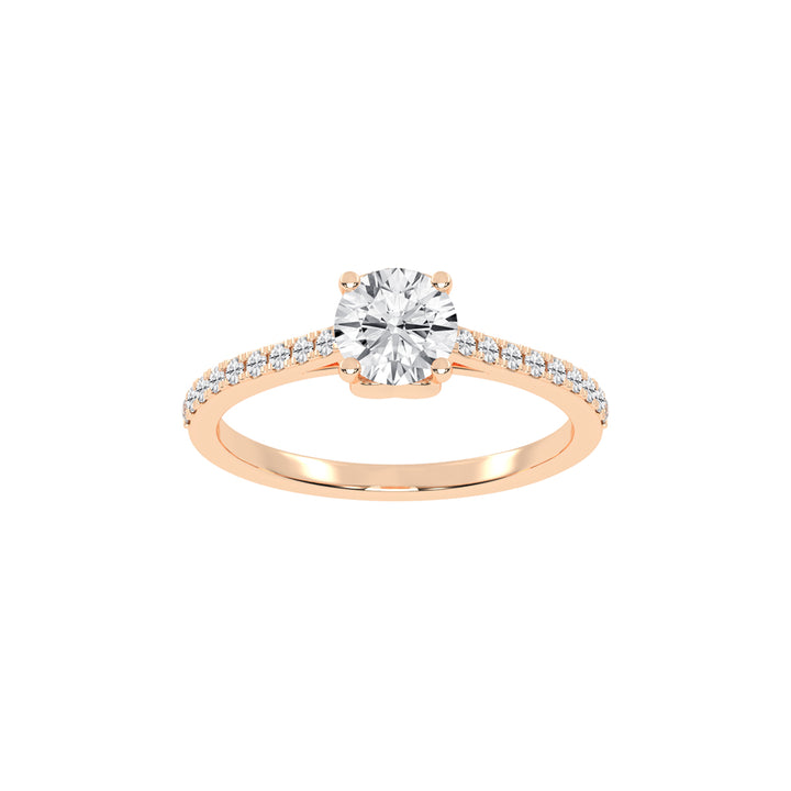 Celestia Pavé Lab Diamond Engagement Ring